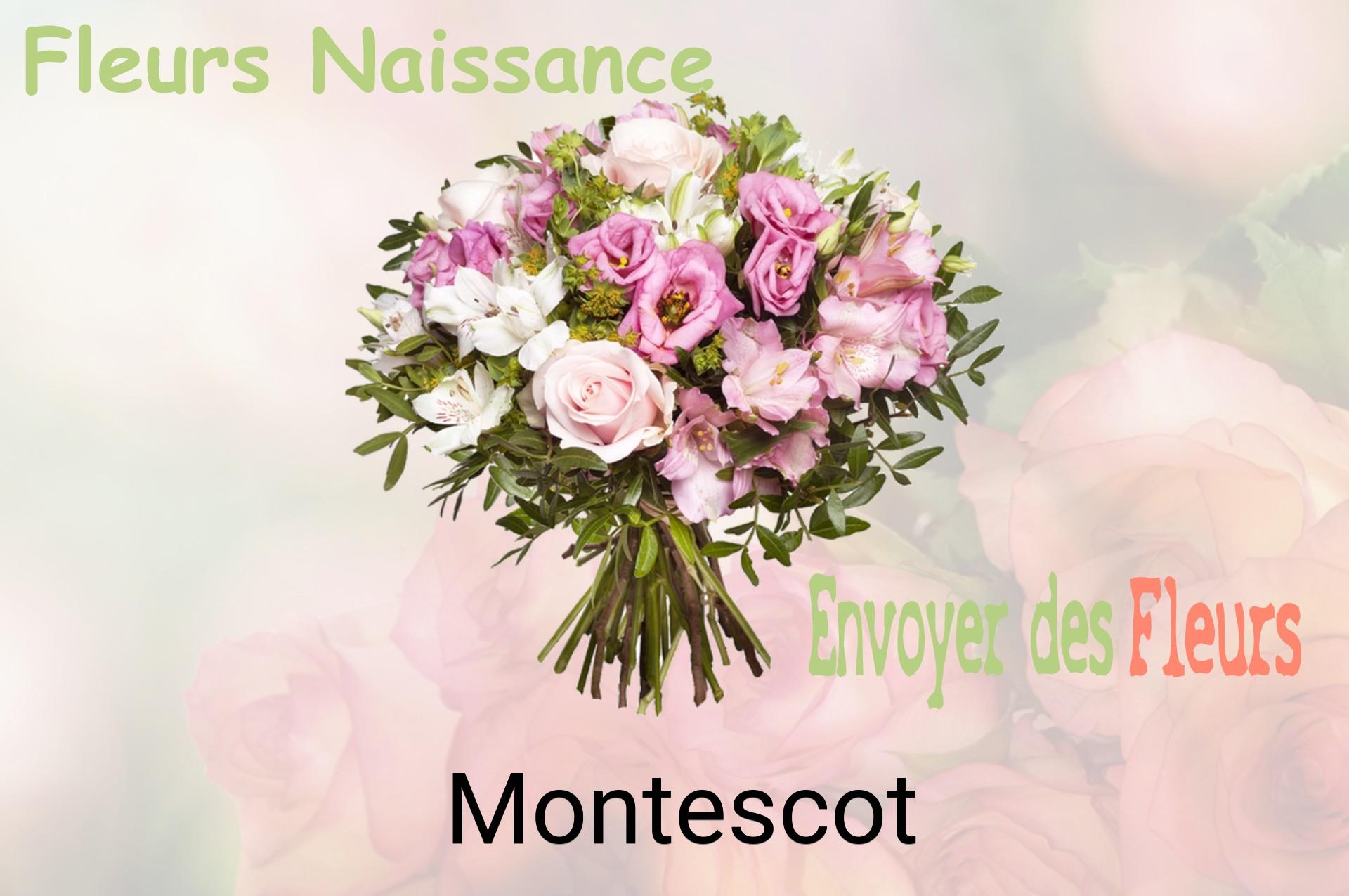 Bouquet de fleurs de naissance livré à Montescot